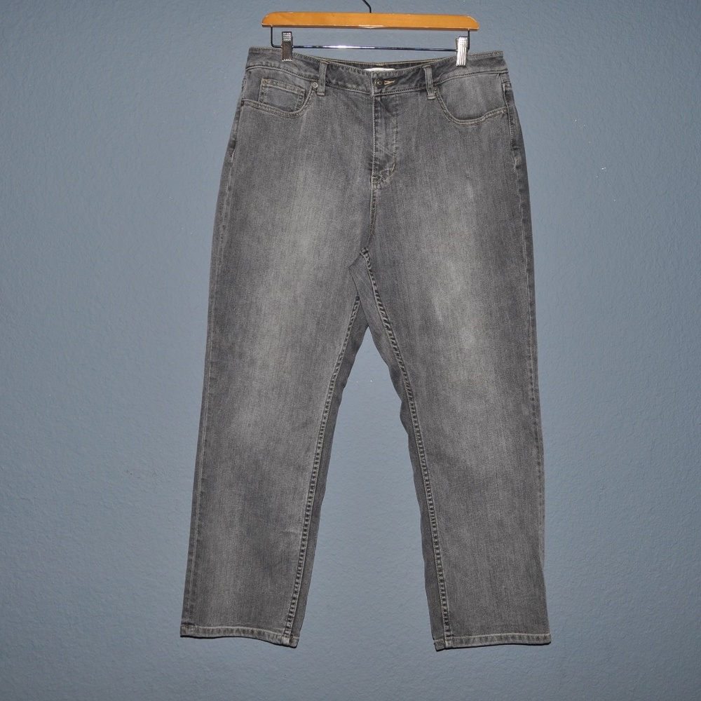 COLDWATER CREEK Black/Gray Denim ShapeMe Jeans A9 - Picture 1 of 8